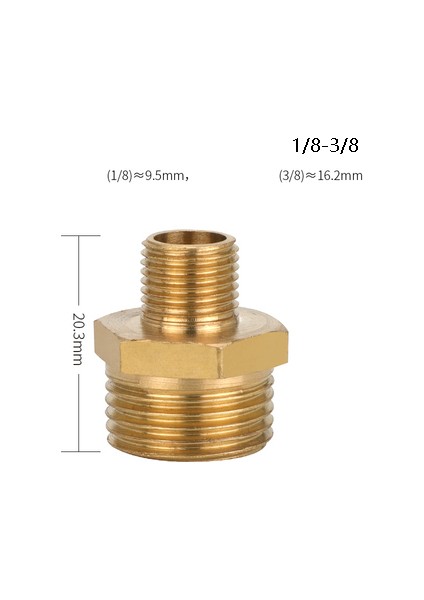 1-3fen Tarzı Brae Hex Nipple Fitting Hızlı Bağlantı Adaptörü Bsp Erkek Erkek Konu Su Yağ Gaz Bağlayıcı (Yurt Dışından)