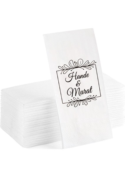 Kişiye Özel Yazılı Sunum Servis Peçetesi Konuşan Kağıt Peçete