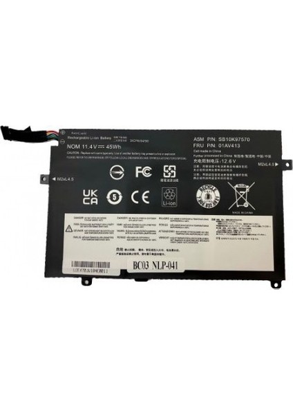 Lenovo SB10K97570 SB10K97568,SB10K97569 SB10K97570 Notebok Batarya -Pil