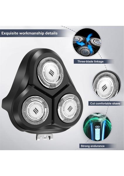 Philips Norelco Elektrikli Tıraş Makinesi Serisi Için Yedek Başlıklar Pt860 Pt720 Pt725 Pt726 Aquatec Erkekler Için, Siyah (Yurt Dışından)