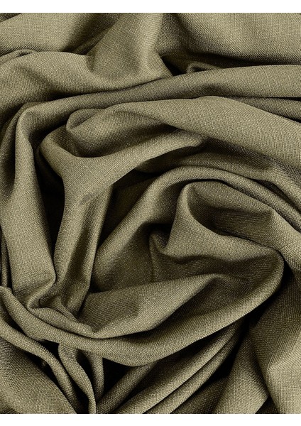 Alaska Keten Fon Perde Haki Tek Kanat (Pilesiz) indirimleri