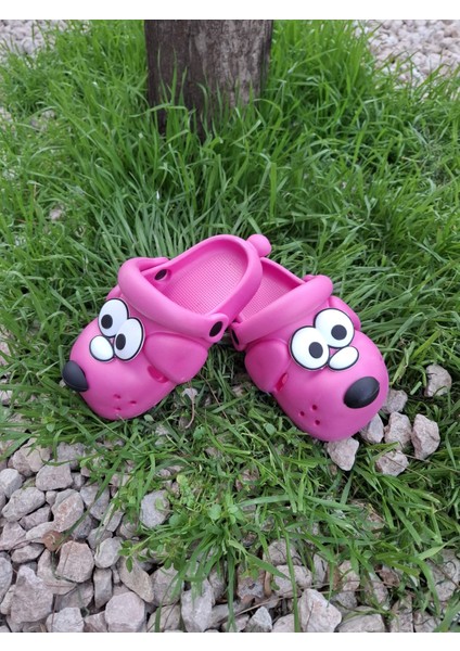 Sevimli Köpek Modeli Çocuk Crocs Terlik ve Sandalet Plaj Kreş Havuz Unisex