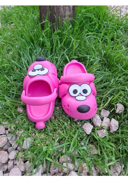 Sevimli Köpek Modeli Çocuk Crocs Terlik ve Sandalet Plaj Kreş Havuz Unisex