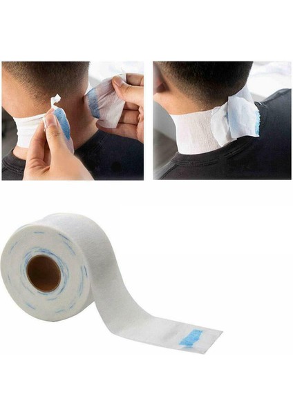 10 Boyun Saç Kesim Yaka Fırfır Şerit Rulo Kağıt Hijyen Salon Berber Bertarafı (Yurt Dışından)