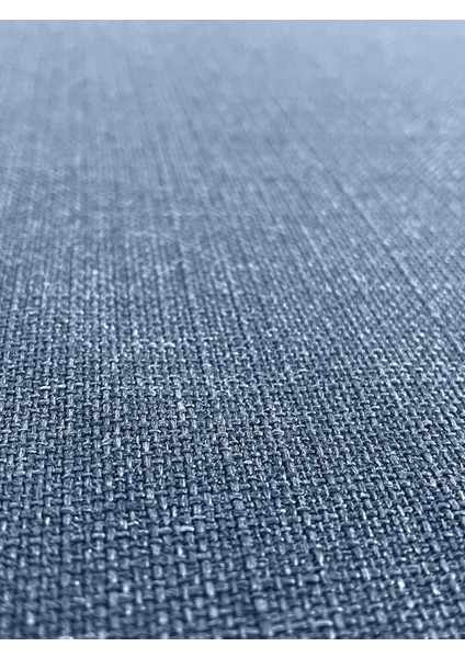 Alaska Keten Fon Perde Indigo Tek Kanat (Pilesiz)