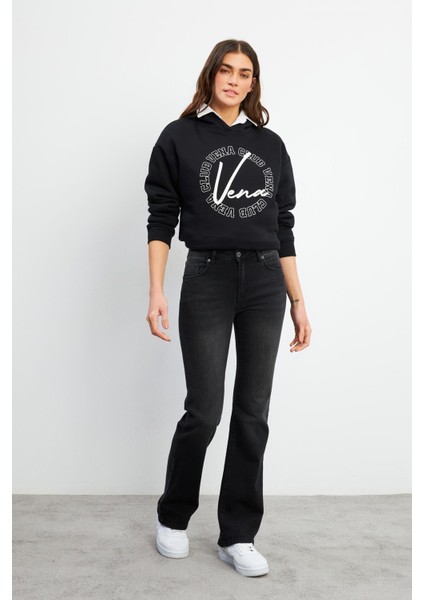 Emilie Black Bootcut Jean Pantolon - Black fiyatları