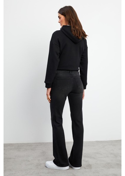 Emilie Black Bootcut Jean Pantolon - Black fırsatları