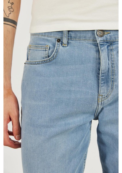 Kalimnos Med Blue Comfort Fit Jean Pantolon - Med Blue modelleri