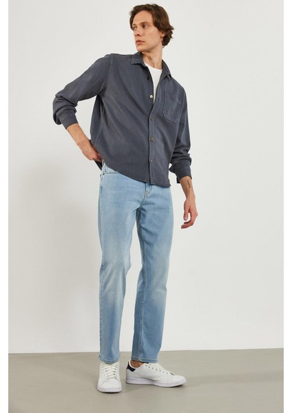 Kalimnos Med Blue Comfort Fit Jean Pantolon - Med Blue indirimleri