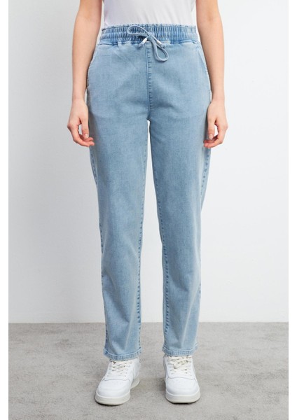 Marla Sky Blue Yüksek Bel Slouchy Jogger Pantolon - Sky Blue fiyatları
