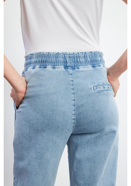 Marla Sky Blue Yüksek Bel Slouchy Jogger Pantolon - Sky Blue indirimleri