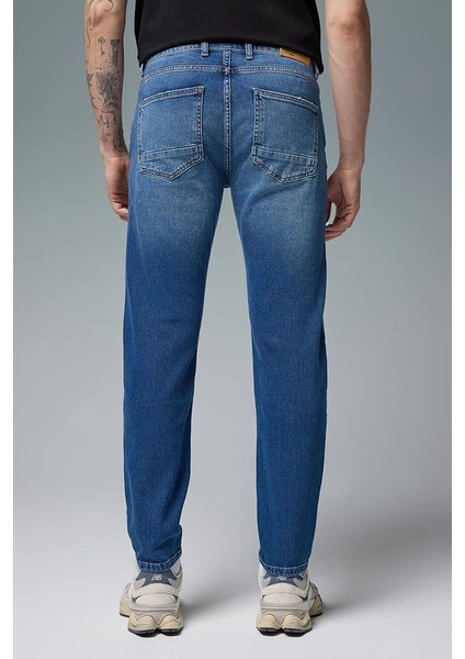 Smith Dark Blue Tapered Fit Jean Pantolon - Dark Blue fırsatları
