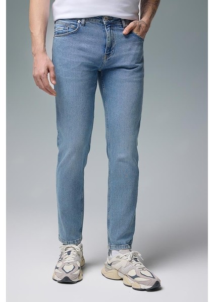 Edward Tint Med Blue Slim Straight Jean Pantolon - Tınt Med Blue modelleri