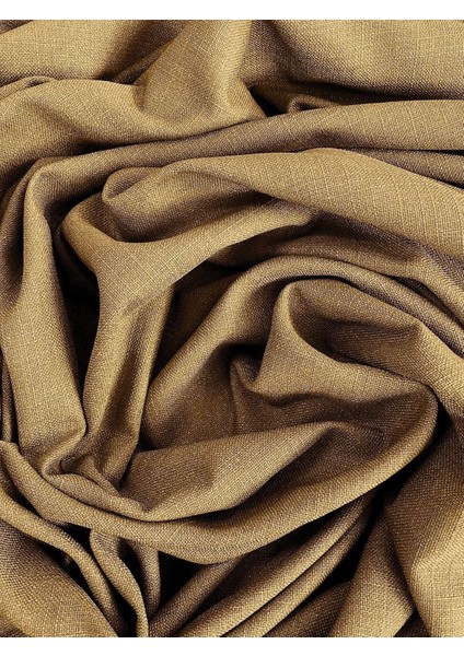 Alaska Keten Fon Perde Hardal Tek Kanat (Pilesiz) indirimleri