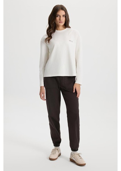 Flora Beli Lastikli Denim Pantolon(Tencel)(Tm) - Kahverengi fiyatları