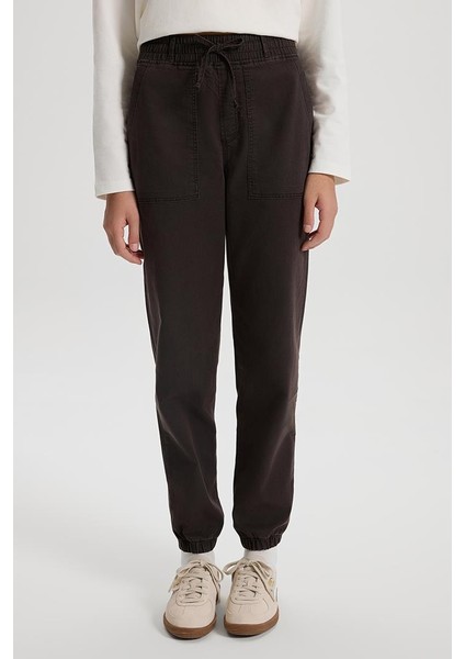 Flora Beli Lastikli Denim Pantolon(Tencel)(Tm) - Kahverengi indirimleri