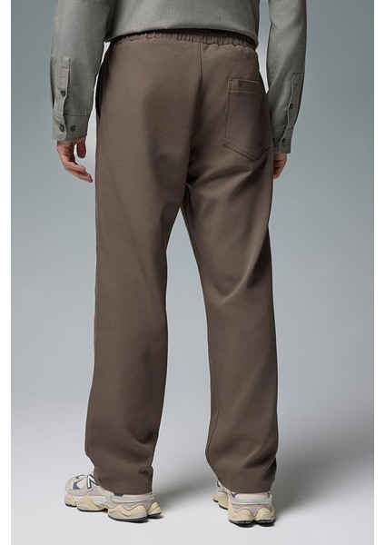 Steve Beli Lastikli Slouchy Düz Paça Smart Pantolon - Ağaç Kabuğu modelleri