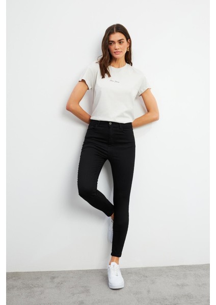 Holly Black Ekstra Yüksek Bel Skinny Jean Pantolon - Black