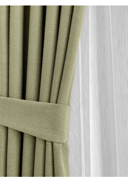 Alaska Keten Fon Perde Çağla Tek Kanat (Pilesiz) fiyatları