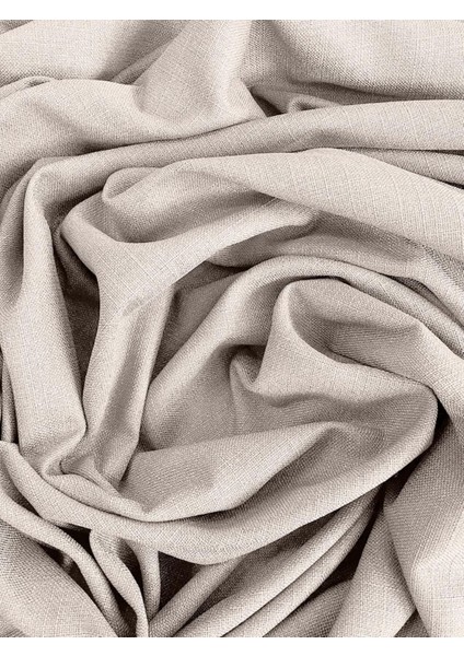 Alaska Keten Fon Perde Krem Tek Kanat (Pilesiz) indirimleri