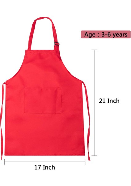 Beyaz Stil M Boyutu Çocuk El Sanatları Önlük ve Şapka Seti Tek Renk Cep Önlük + Lastikli Mutfak Başlığı (Yurt Dışından) fırsatları