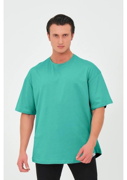 x Serüven Organik Pamuk Erkek Düz Mint Tişört Regular Fit / Normal Kesim fiyatları