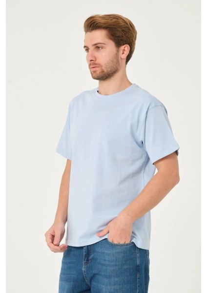 x Serüven %100 Organik Pamuk Erkek Düz Bebe Mavi Tişört Regular Fit / Normal Kesim fiyatları