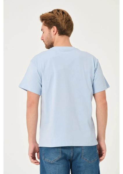 x Serüven %100 Organik Pamuk Erkek Düz Bebe Mavi Tişört Regular Fit / Normal Kesim modelleri