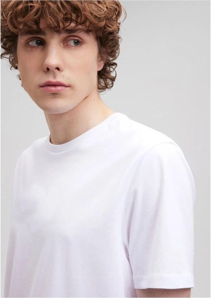Erkek Düz Beyaz Tişört Regular Fit / Normal Kesim fiyatları