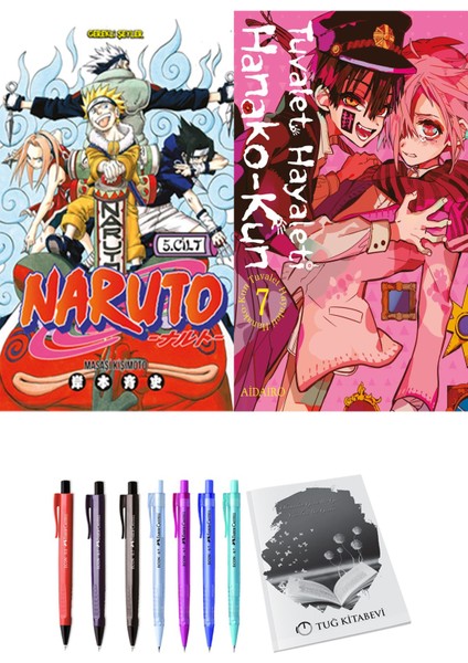 Naruto 5 ve Hanako-Kun Tuvalet Hayaleti 7 2li Set