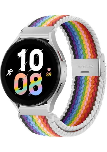 Samsung Galaxy Watch 4 5 6 7 Fe 40 44MM Classic 42 43 46 47MM Uyumlu 20MM Metal Klips Örgü Kordon