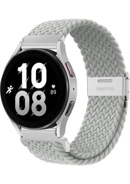 Samsung Galaxy Watch 4 5 6 7 Fe 40 44MM Classic 42 43 46 47MM Uyumlu 20MM Metal Klips Örgü Kordon