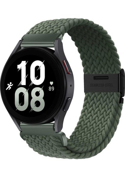 Samsung Galaxy Watch 4 5 6 7 Fe 40 44MM Classic 42 43 46 47MM Uyumlu 20MM Metal Klips Örgü Kordon