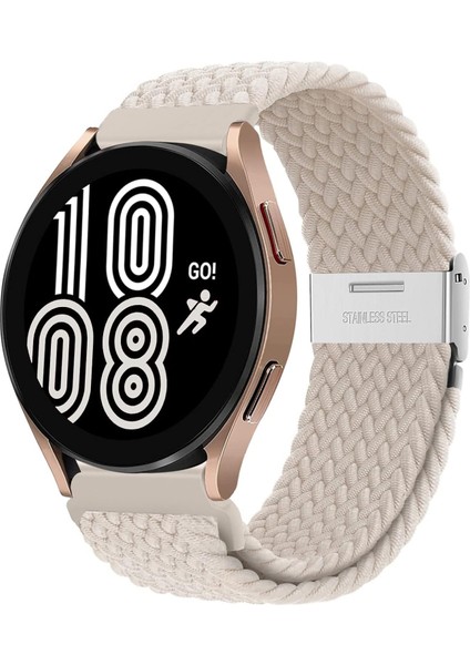 Samsung Galaxy Watch 4 5 6 7 Fe 40 44MM Classic 42 43 46 47MM Uyumlu 20MM Metal Klips Örgü Kordon