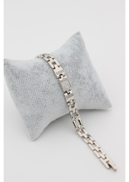 Xupıng Jewelry 14 Ayar Altın Kaplama, Ortası Hasır Zirkon Taşlı Bileklik