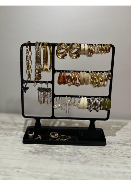 Takı Organizer Standı Aksesuar Mücevher Yüzük Küpe Saat Düzenleyici
