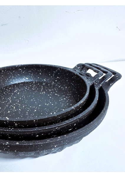 3'lü Döküm Sahan Seti 18-20-22 cm Sahan Tava
