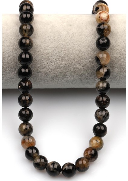 Siyah Turmalin Doğal Taş Dizi 10 mm Küre Kesim fiyatları