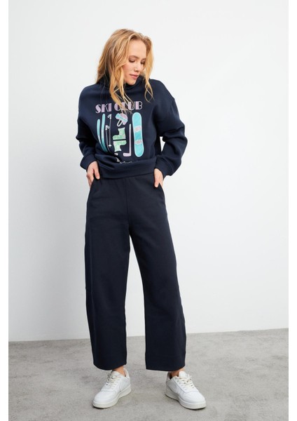 Kolly Slouchy Şalvar Jogging Pantolon - Navy