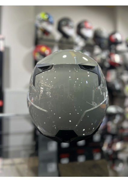 Oxo Nardo Gri Çene Açılır Kask Siyah Vizörlü (+1 Şeffaf Vizör) fırsatları