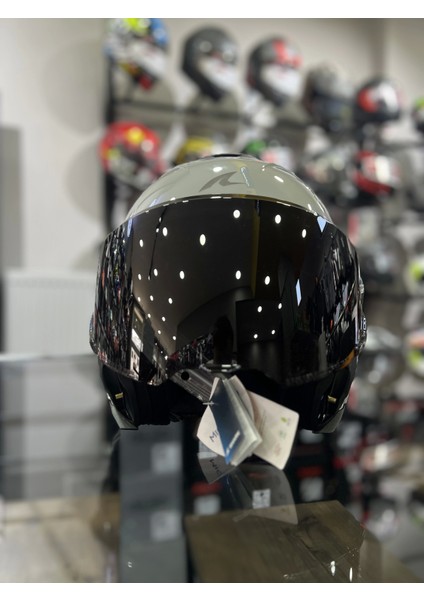 Oxo Nardo Gri Çene Açılır Kask Siyah Vizörlü (+1 Şeffaf Vizör) indirimleri