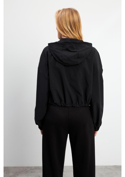 Mary Regular Fit Paçası Detaylı Yumuşak Dokulu Jogging Pantolon(Cupro) - Siyah