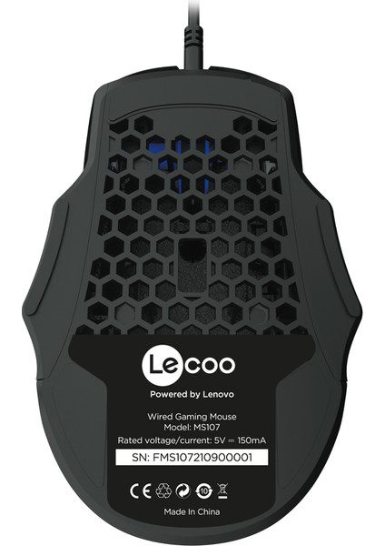 MS107 Kablolu 3200DPI 7 Tuşlu RGB LED Aydınlatmalı Gaming Optik Mouse Siyah