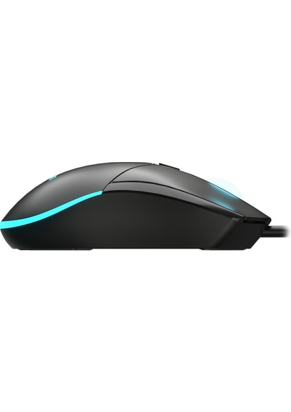 MS120 USB Kablolu 2400DPI 4 Tuşlu RGB LED Aydınlatmalı Optik Gaming Optik Mouse Siyah