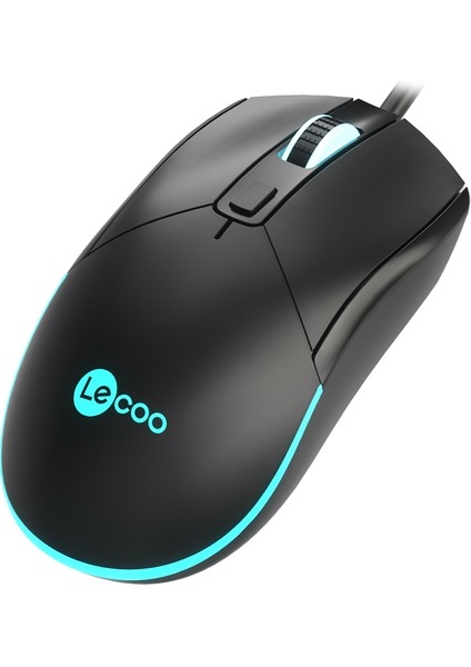 MS120 USB Kablolu 2400DPI 4 Tuşlu RGB LED Aydınlatmalı Optik Gaming Optik Mouse Siyah