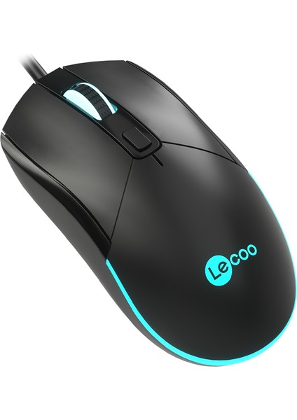 MS120 USB Kablolu 2400DPI 4 Tuşlu RGB LED Aydınlatmalı Optik Gaming Optik Mouse Siyah