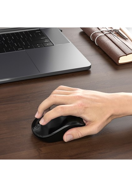 WS206 Kablosuz 1200DPI 3 Tuşlu Optik Mouse Siyah