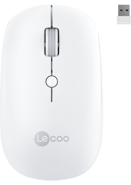WS211 Dual Mod 2.4GHz WiFi + Bluetooth 1600DPI 6 Tuşlu Şarjlı Sessiz Kompakt Kablosuz Optik Mouse Beyaz