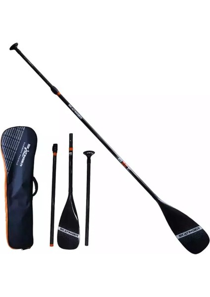 Lethe Boards Skatinger Sup Board Karbon 170 - 210 cm Teleskobik Paddle + Taşıma Çantası