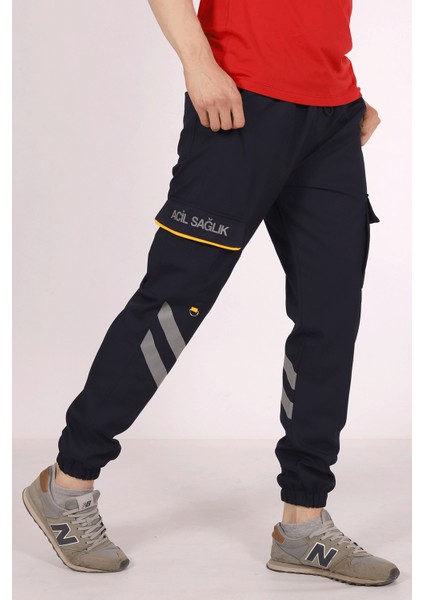 Lacivert Jogger Paça Likralı 112 Acil Sağlık Pantolonu